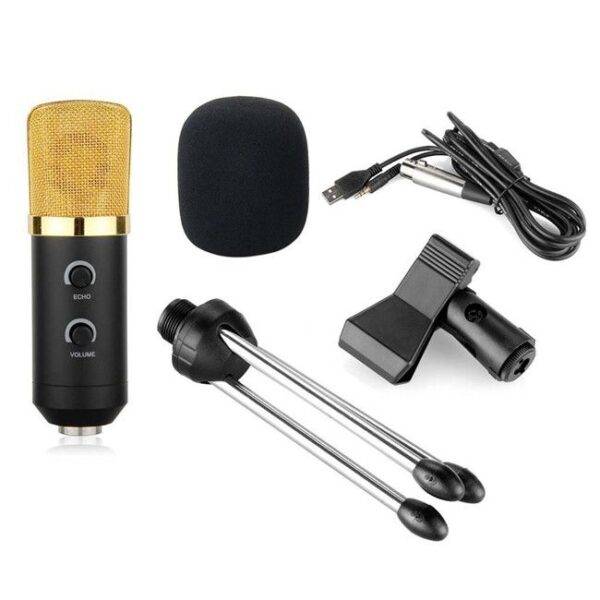 BM-100FX USB Powered Condenser Studio Recording Microphone With Noise Cancel And Echo Effect-02