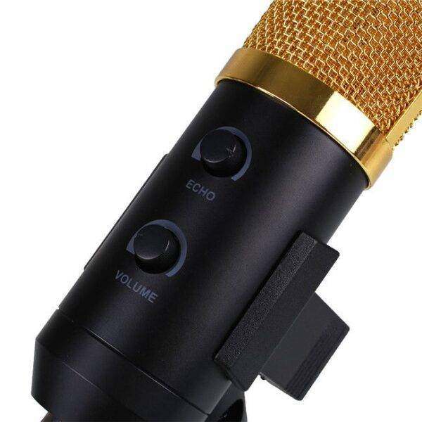 BM-100FX USB Powered Condenser Studio Recording Microphone With Noise Cancel And Echo Effect-03