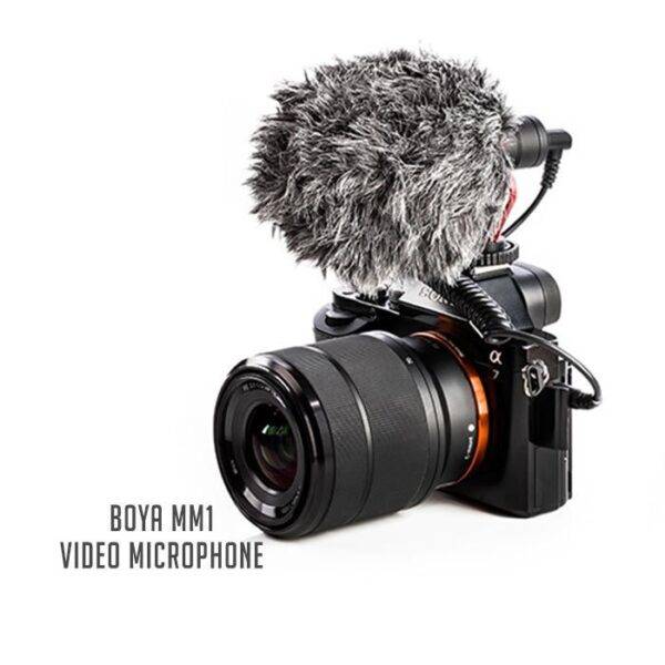 BOYA MM1 Microphone- Vlogging & YouTube Video Microphone For Smartphone, PC DSLR- (BOYA BY-MM1)-01