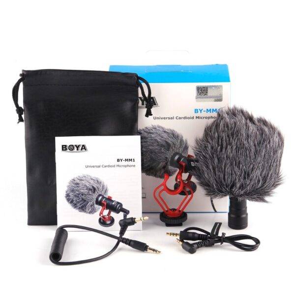 BOYA MM1 Microphone- Vlogging & YouTube Video Microphone For Smartphone, PC DSLR- (BOYA BY-MM1)-04