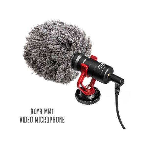 BOYA MM1 Microphone- Vlogging & YouTube Video Microphone For Smartphone, PC DSLR- (BOYA BY-MM1)