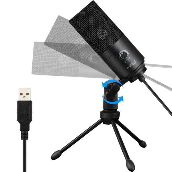 FiFine 669B USB Studio Condenser Microphone For YouTube Studio-02