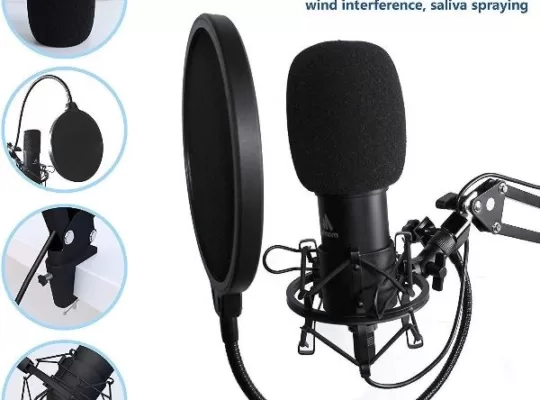 MAONO A04H Vocal Condenser Cardioid USB Microphone Studio Setup