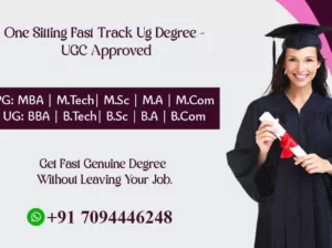 “One Sitting Fast Track UG Degree – UGC Approved “