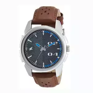 Fastrack Leather Strap Gents Watch (3124SL06)