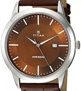 Titan Analog Brown Dial Men’s Watch-1584SL04