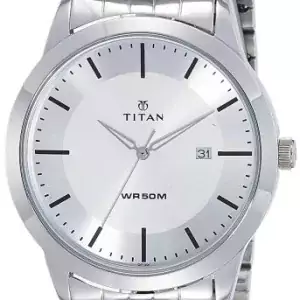 Titan Analog Silver Dial Men’s Watch-1584SM03