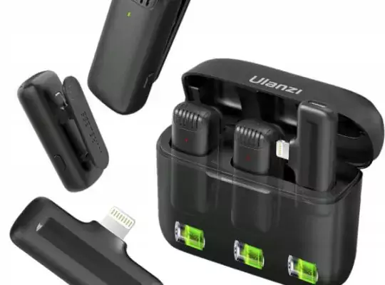 Ulanzi J12 Dual Wireless Microphone For IPhone With Charging Case