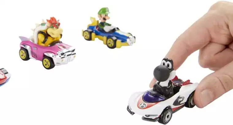 Hot Wheels Mario Kart Characters and Karts as Hot Wheels Die