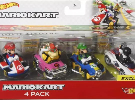 Hot Wheels Mario Kart Characters and Karts as Hot Wheels Die