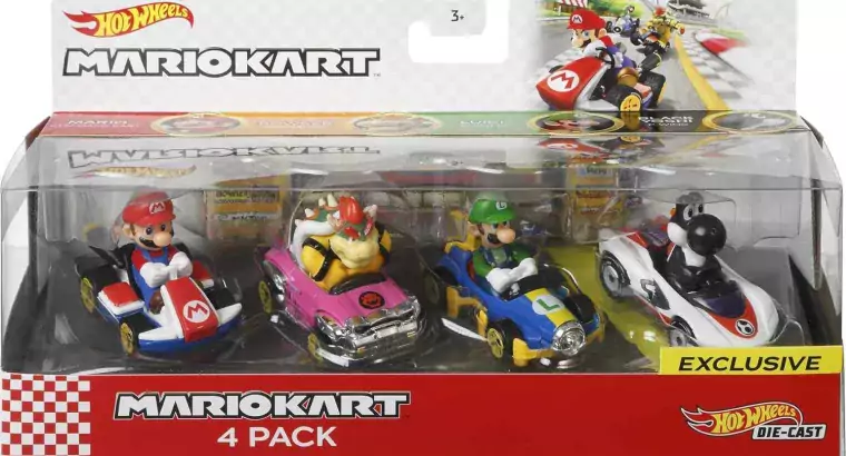 Hot Wheels Mario Kart Characters and Karts as Hot Wheels Die