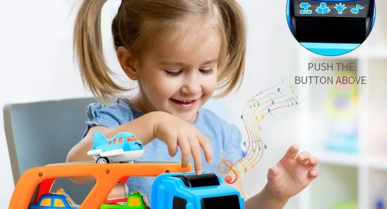 9 pcs Cars Toys for 2 3 4 5 Years Old Toddlers, Big Carrier