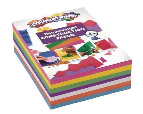 Colorations Construction Paper for Kids | 7 Colors – 600