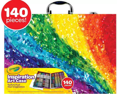 Crayola Inspiration Art Case Coloring Set – Rainbow (140ct)