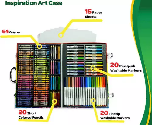Crayola Inspiration Art Case Coloring Set – Rainbow (140ct)