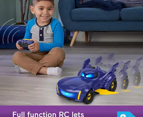 Fisher-Price DC Batwheels Remote Control Car, Bam The Batmob