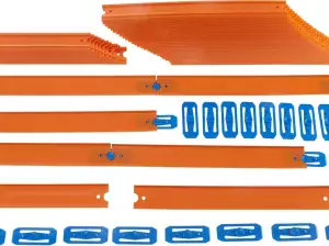 Hot Wheels Car and Mega Track Pack with 40ft of Track, 43 Co