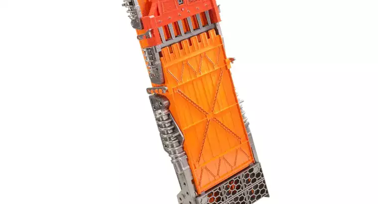 Hot Wheels Toy Car Track Set Super 6-Lane Raceway, 8Ft Track