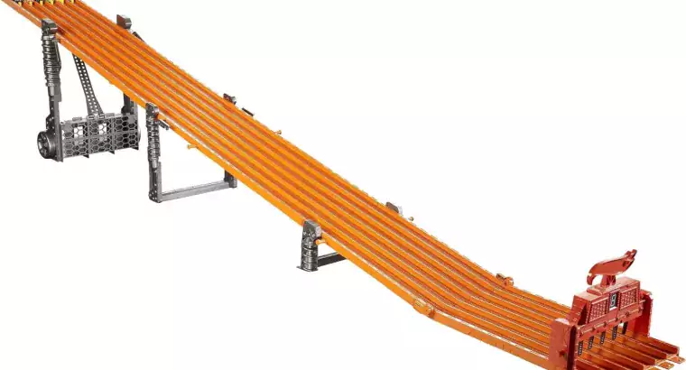 Hot Wheels Toy Car Track Set Super 6-Lane Raceway, 8Ft Track