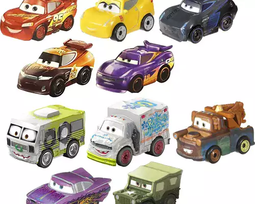Mattel Disney Cars Toys Mini Racers Set of 10 Mini Toy Cars