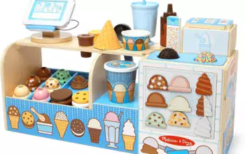 Melissa & Doug Wooden Cool Scoops Ice Creamery Play Food Toy