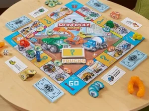 Monopoly Junior-Trucks Edition Board Game, Monopoly Game