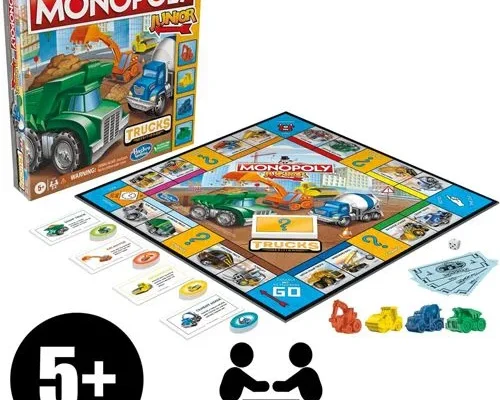 Monopoly Junior-Trucks Edition Board Game, Monopoly Game