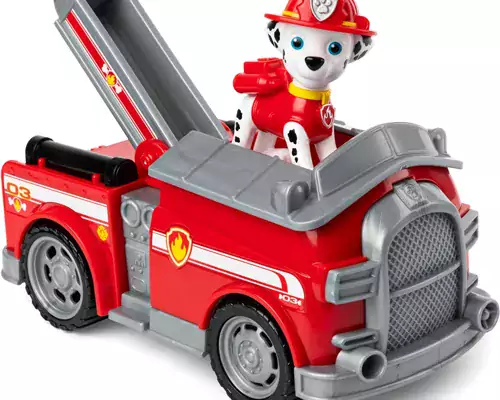 Paw Patrol, Marshall’s Fire Engine Vehicle with Collectible