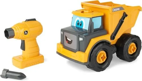 BUILD-A-BUDDY John Deere Dump Truck Toy with Toy Drill