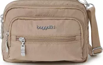 Baggallini Triple Zip Small Crossbody Bag for Women – Conver