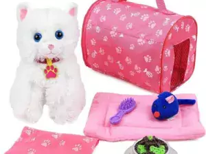 Click N’ Play Toy Kitten for Kids, 8 Piece Play Cat Set, Cat