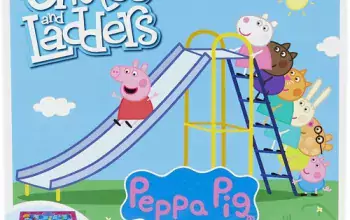 Hasbro Gaming Chutes and Ladders: Peppa Pig Edition Board