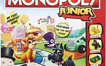 Hasbro Gaming Monopoly Junior Board Game, Ages 5+ (Amazon)