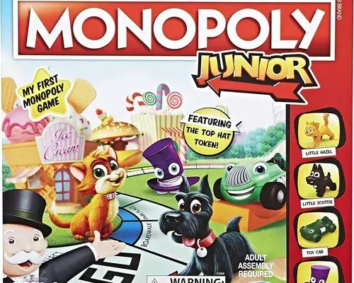 Hasbro Gaming Monopoly Junior Board Game, Ages 5+ (Amazon)