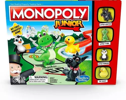 Hasbro Gaming Monopoly Junior Board Game for Kids Ages 5+