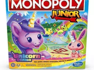 Hasbro Gaming Monopoly Junior: Unicorn Edition Board Game