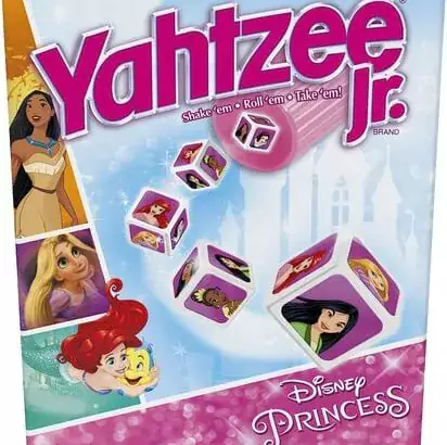 Hasbro Gaming Yahtzee Jr.: Disney Princess Edition Board Gam