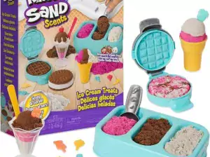 Kinetic Sand Scents, Ice Cream Treats Playset with 3 Colors