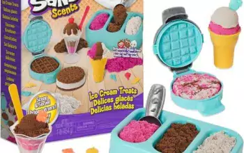 Kinetic Sand Scents, Ice Cream Treats Playset with 3 Colors