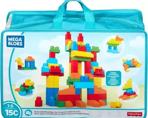 MEGA BLOKS Fisher-Price Toddler Block Toys, Deluxe Building