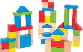 Maple Wood Kids Building Blocks by Hape | Stacking Wooden Bl