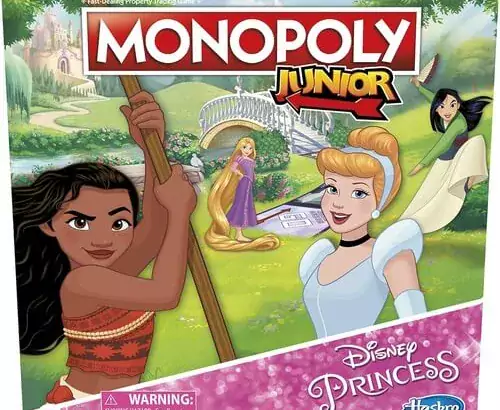 Monopoly Hasbro Gaming Junior: Disney Princess Edition Board