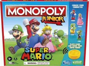 Monopoly Junior Super Mario Edition Board Game, Fun Kids’ Ag