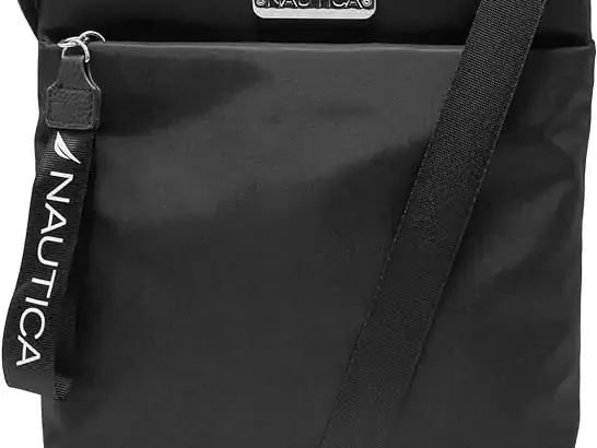Nautica Diver Nylon Small Womens Crossbody Bag Purse with Ad