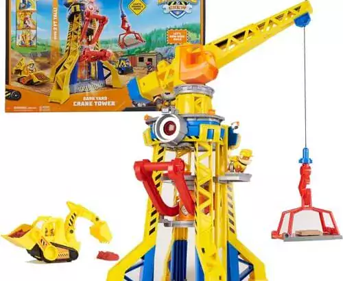 Rubble & Crew, Bark Yard Crane Tower Playset with Rubble Act
