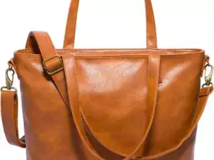Simple Modern Vegan Leather Tote-Bag for Women | Large Work-