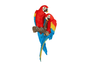 Design Toscano Tropical Scarlet Macaws Wall Sculpture