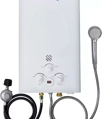 Flame King Portable Tankless Water Heater Propane Gas 10L