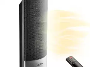 Lasko Ellipse Ceramic Tower Heater for Home with Tip-Over