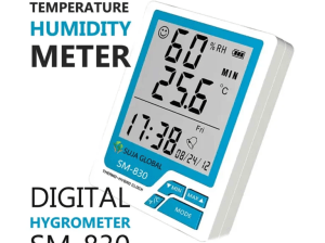 Digital Hygrometer | SM-830 Temperature & Humidity Meter